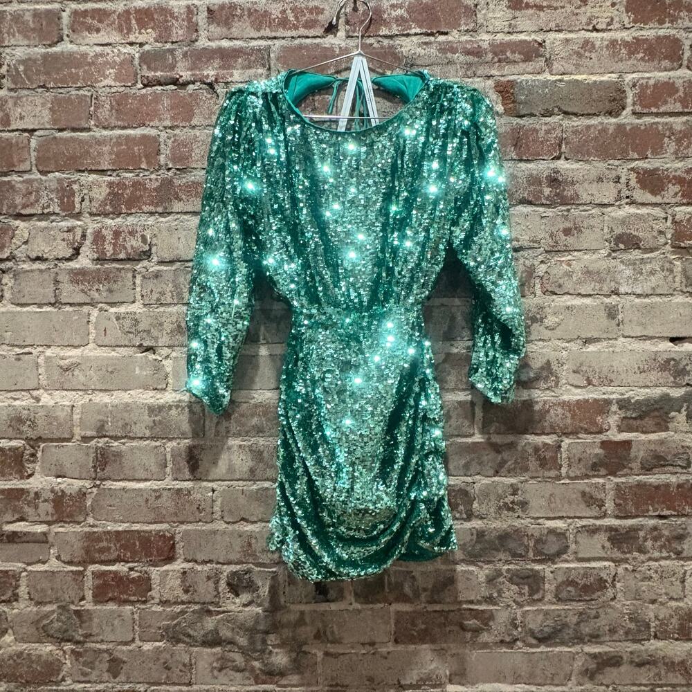 For Love and Lemons Marais Sequin Mini Dress Size XL - Picture 8 of 15